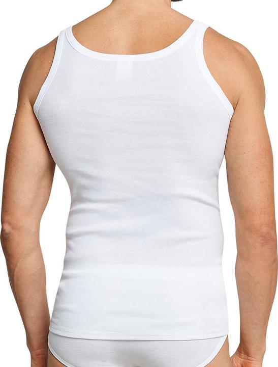 Actual product image Schiesser 4 Pack Cotton Essentials Fine Rib Undershirt (L)