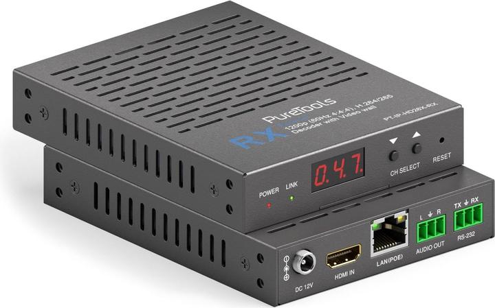 Image du produit Purelink Puretools Récepteur IP HDMI, H.264/265 IP (RJ45 (1x))
