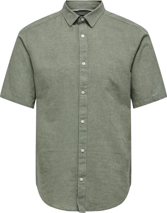 Only & Sons Leinen Kurzarmhemd (XS)