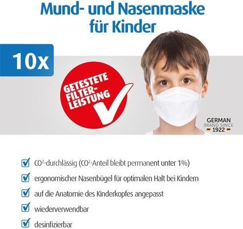 Immagine prodotto Reer Maschera bocca e naso per bambini (confezione da 3) (3 x)
