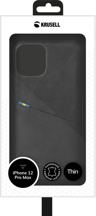 Produktbild Krusell Sunne CardCover Apple iPhone 12 Pro Max vintage black (62177) (Apple iPhone 12 Pro Max)