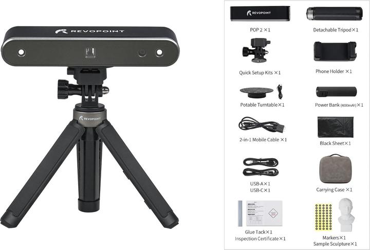 Immagine prodotto Revopoint Scanner 3D POP 2 pacchetto premium