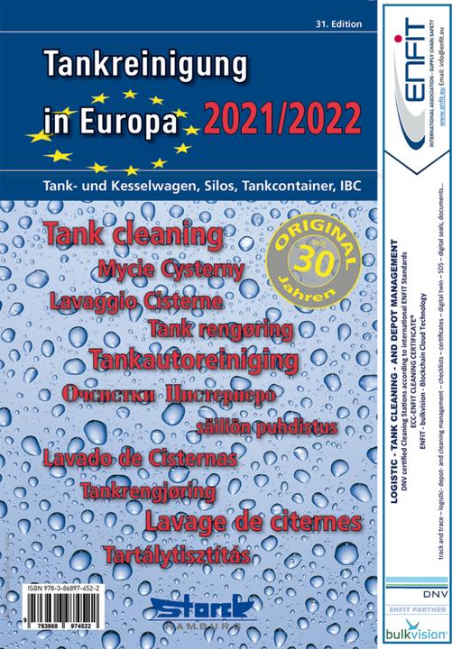 Actual product image Storck Tankreinigung in Europa 2021/2022 (German, ecomed-Storck GmbH, 2021)