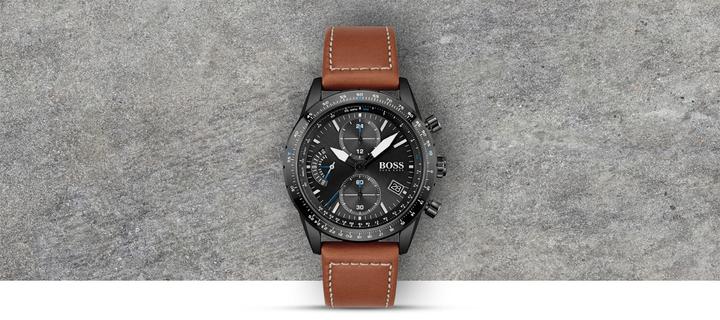Actual product image BOSS Pilot Chrono (Chronograph, 44 mm)