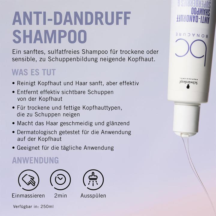 Image du produit Schwarzkopf BC Scalp Care - Shampooing Anti-Dandruff (250 ml, Shampoing liquide)
