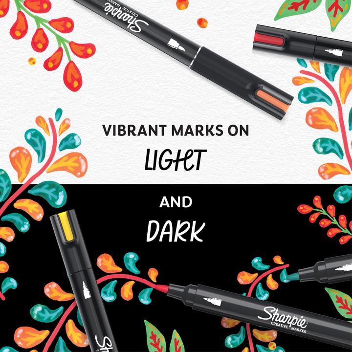 Produktbild Sharpie Creative Akryl Paint Marker | Bullet spids | Hvid | 6 stk (Weiss, 6 x)