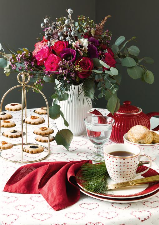 Actual product image Greengate Train table runner mint 140x45cm (140 x 45 cm)