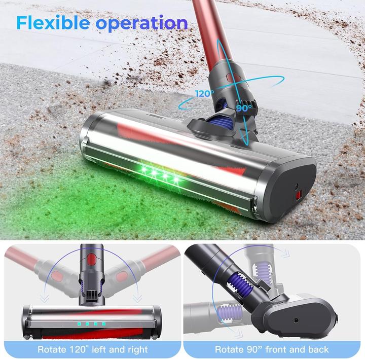 Image du produit Evary Bürstenkopf für Dyson V7-V15 Staubsauger mit LED