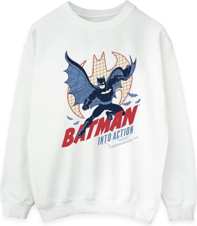 Actual product image Mens Batman Into Action Cotton Sweatshirt (L)