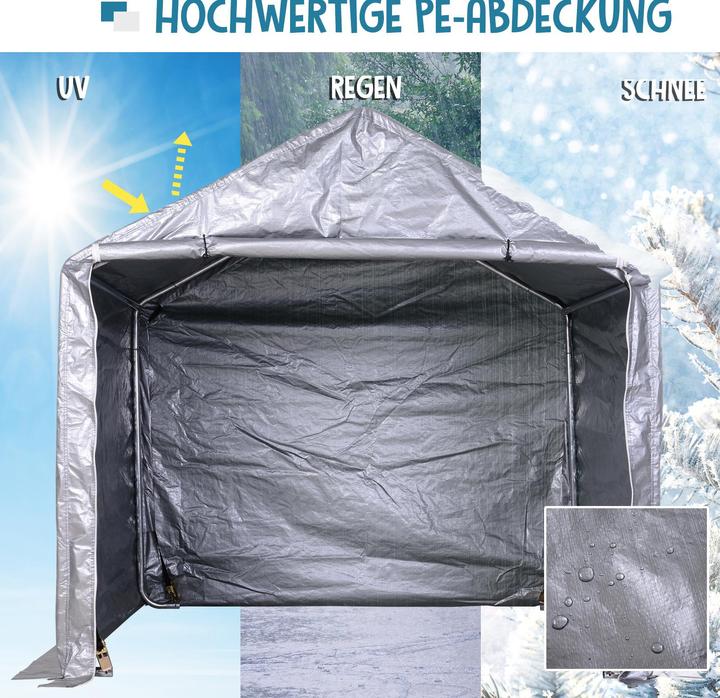 Produktbild Outsunny Carportzelt für Quards und Buggys (Strandzelt + Strandmuschel, 15.30 kg)
