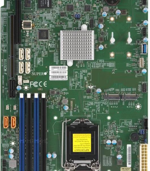 Image du produit Supermicro Carte mère X11SCW-F (retail pack) (LGA 1151, Intel C246)