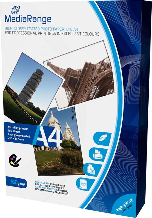 MediaRange Fotopapier (160 g/m², A4, 100 x)