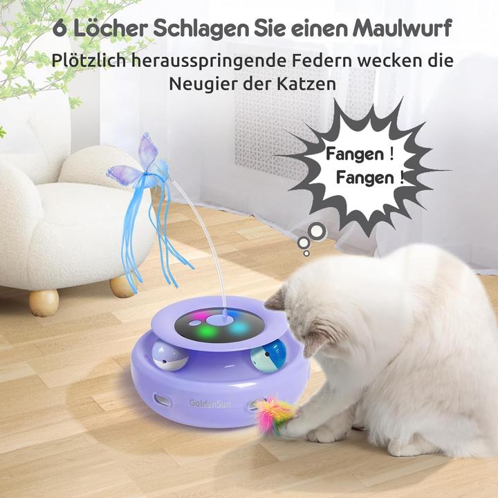 Actual product image GoldenSun 3 in 1 interaktives Katzenspielzeug