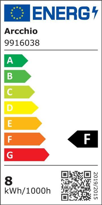 Energie-Label Arcchio LED Lampe (R7s, 8 W, 810 lm, 1 x, F)