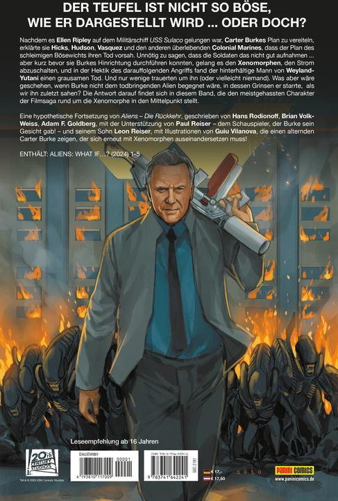 Actual product image Panini Reiser:Aliens: What if...? Was wäre, w (German, Paul Reiser, Leon Reiser, Brian Volk-Weiss, Hans Roionoff, Adam F. Goldber, 2025)