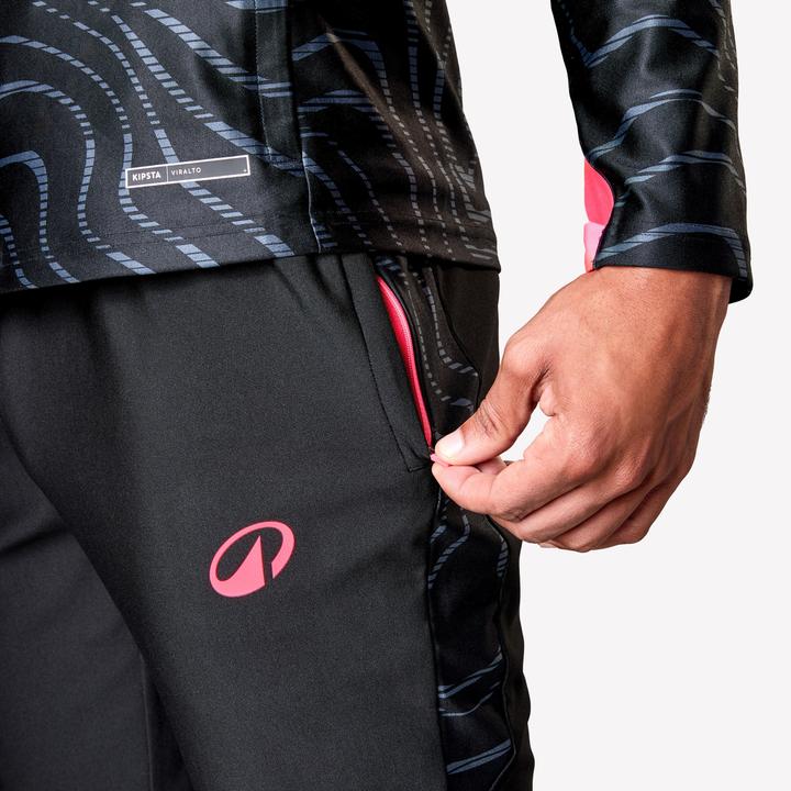 Immagine prodotto Kipsta Pantaloni da allenamento da calcio da donna/uomo - VIRALTO Topo nero/grigio (W34/L34)