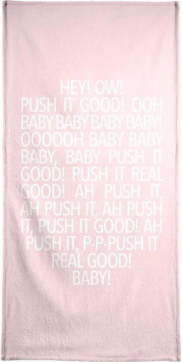 Produktbild Juniqe Real Good Pink - Songtexte (70 x 140 cm)
