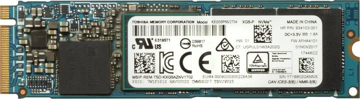 Productafbeelding HP Zturbodrv Quadpro 2X1TB PCIE (4YZ40AA-RFB) (2000 GB, 2.5")