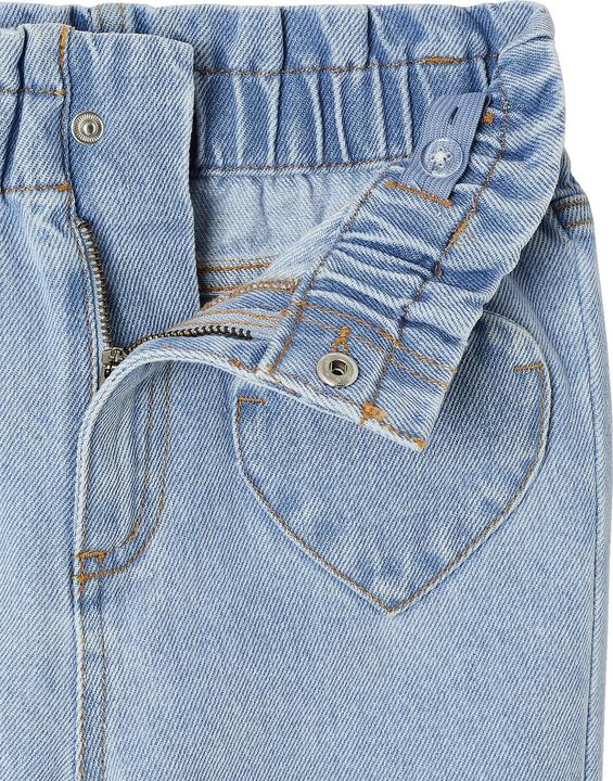 Produktbild Vertbaudet Mädchen Paperbag-Jeans mit Herz-Taschen (98)