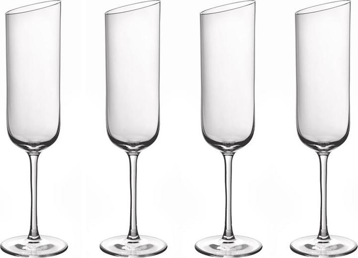 Actual product image Villeroy & Boch Champagne Goblet, Set of 4 NewMoon (18 cl, 4 Glasses, Champagne glasses)