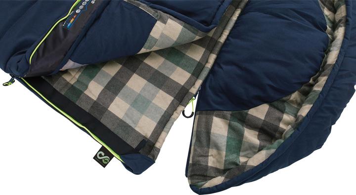 Actual product image Outwell Sleeping bag Camper Lux polyester, dark blue, quantity (235 cm)