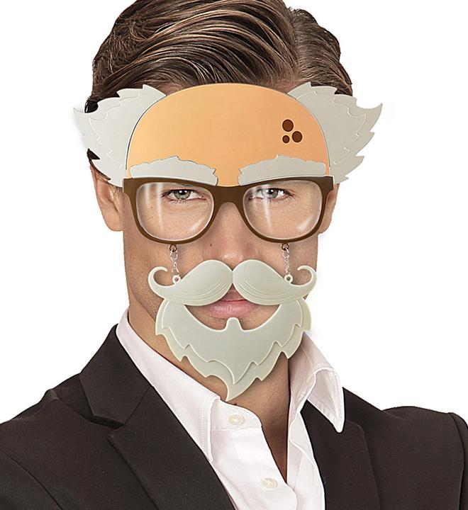 Actual product image Widmann Brille Alter Mann Mit Schnauz- Und Kinnbart