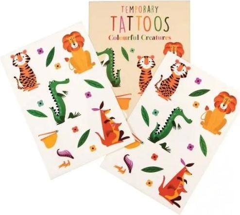 Rex London Tatouages temporaires Créatures colorées