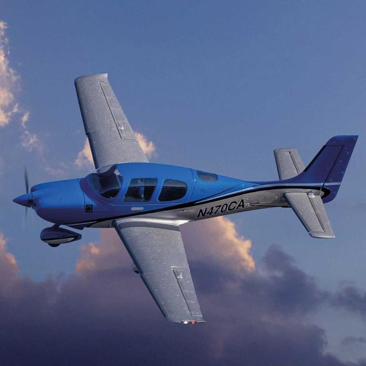 Image du produit E-Flite FLIEGER UMX Cirrus SR22T 732mm BNF BNF Basic mit AS3X und SAFE Select (Multi moteur)