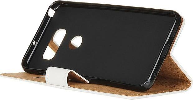 Actual product image MU Classic Leather book cover with pattern (LG V30)
