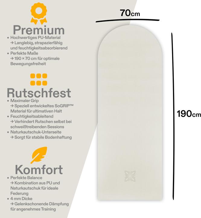 Immagine prodotto Omnana Tappetino da yoga SoGRIP (4 mm)