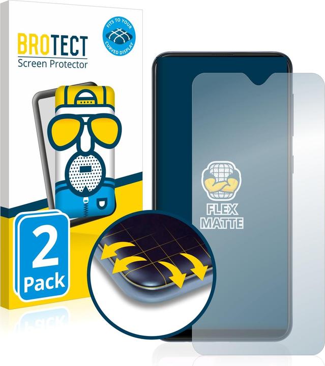 Image du produit BROTECT Film de protection plein écran Film de protection d'écran Mat Antireflet (2 pièce(s), Samsung Galaxy A10)