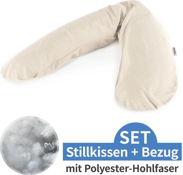 Image du produit Theraline Coussin d'allaitement "The Original" avec rembourrage en fibres creuses de polyester, y compris la (190 cm)