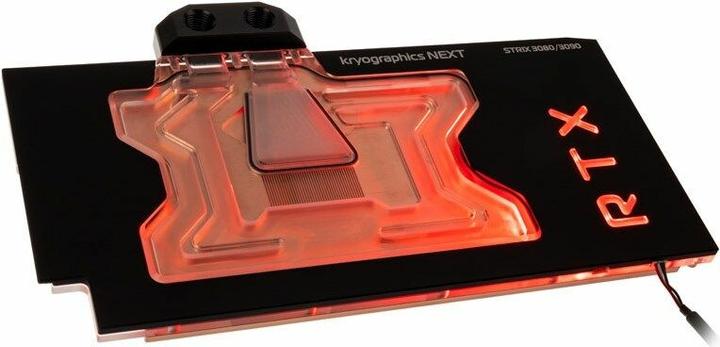 Aqua Computer kryographics NEXT RTX 3080 / 3090 Strix GPU Water Cooler - Copper + Acrylic