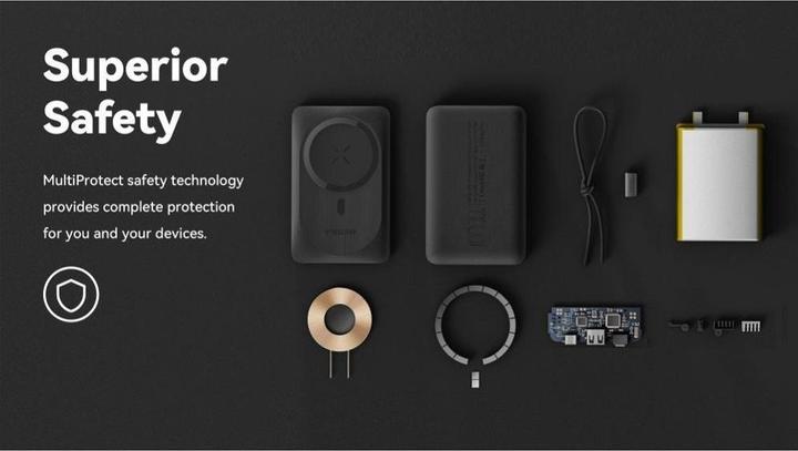 Actual product image Veger MagON MagSafe Powerbank - 10,000mAh (10000 mAh, 22.50 W, 20 Wh)