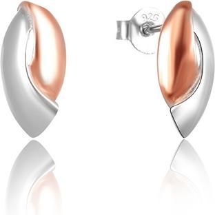 Beneto Fashion silver bicolor earrings AGUP2611 (L)