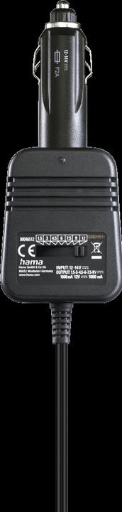 Produktbild Hama Netzteil für Kfz, einstellbar, 1000mA, 12W, max. 12V, stabilis., 8 Adapter