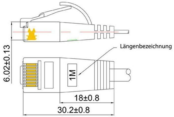 Produktbild Wirewin Netzwerkkabel (UTP, CAT6, 2 m)