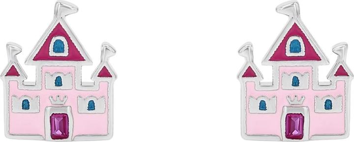 Produktbild Prinzessin Lillifee Ohrschmuck für Mädchen, 925 Sterling Silber, Zirkonia synth. | Schloss (Silber 925)