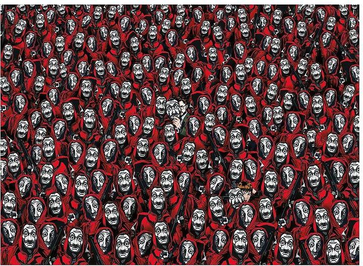 Actual product image Clementoni House of money: Masks - Dali (1000 pieces) (1000 pieces)