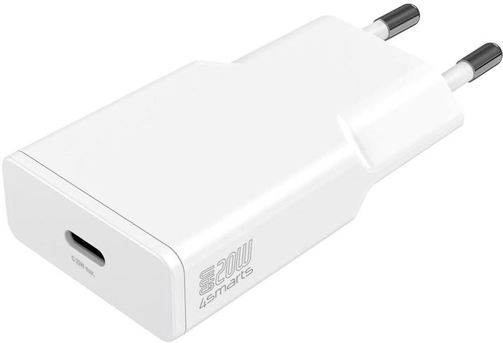 4smarts Netzladegerät PDPlug Slim 20W GaN 1C weiss (20 W)