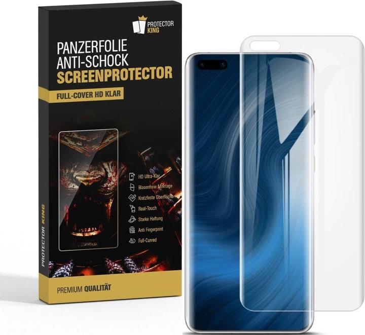 Actual product image Protectorking 4x Panzerfolie Anti-Shock HD Klar (4 Piece, Huawei P40 Pro+)