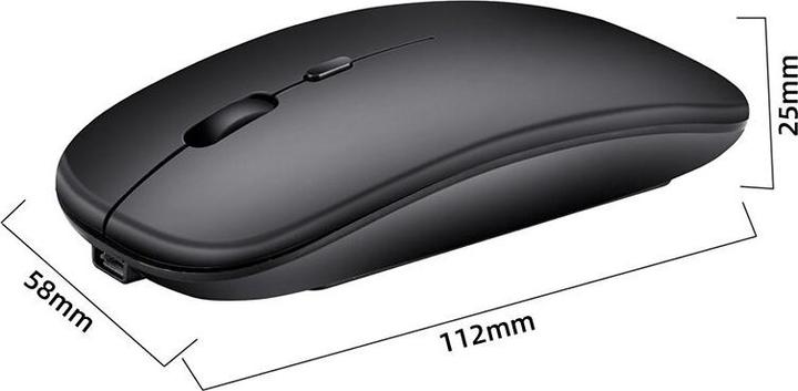 Image du produit PhoneLook Souris Sans fil wireless Bluetooth 2.4 Ghz + 1200dpi micro USB Magic black mat (Sans fil)