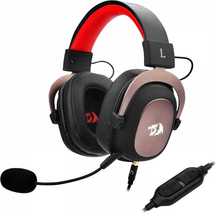 Image du produit Redragon H510 Zeus Casque filaire de jeu USB Type-A Noir, Rose, Rouge (Filaire)