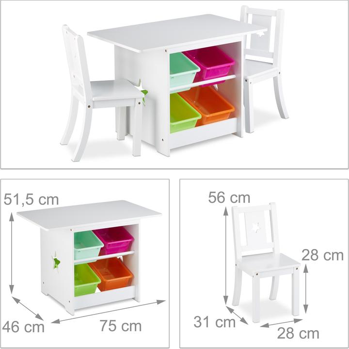 Actual product image Relaxdays Albus (Kids table)