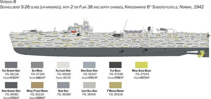 Produktbild 1:35 Schnellboot S-26 / S-38