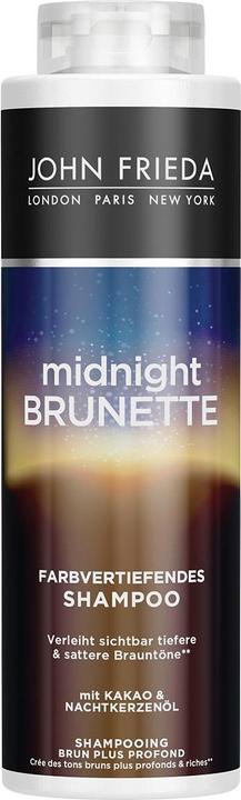 John Frieda Midnight Brunette Farbvertiefendes Shampoo 500ml (500 ml, Flüssiges Shampoo)