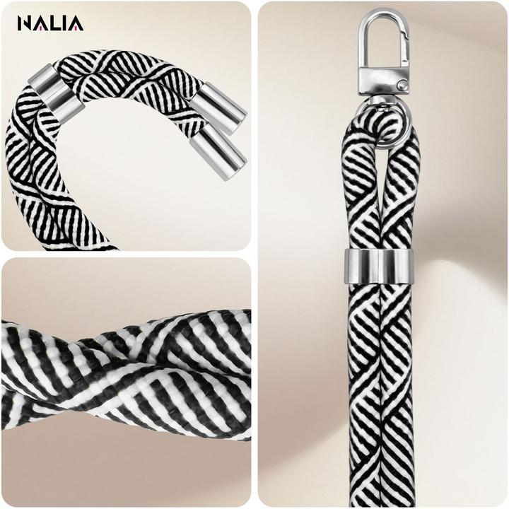 Produktbild Nalia HoldMe Lanyard Handykette – Universal Trageband für Smartphones - Verstellbar, Soft & Elastisch