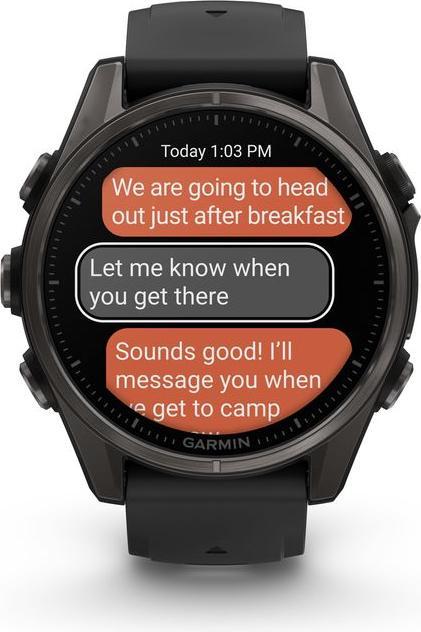 Actual product image Garmin Fenix 8 AMOLED Sapphire Titan (43 mm)