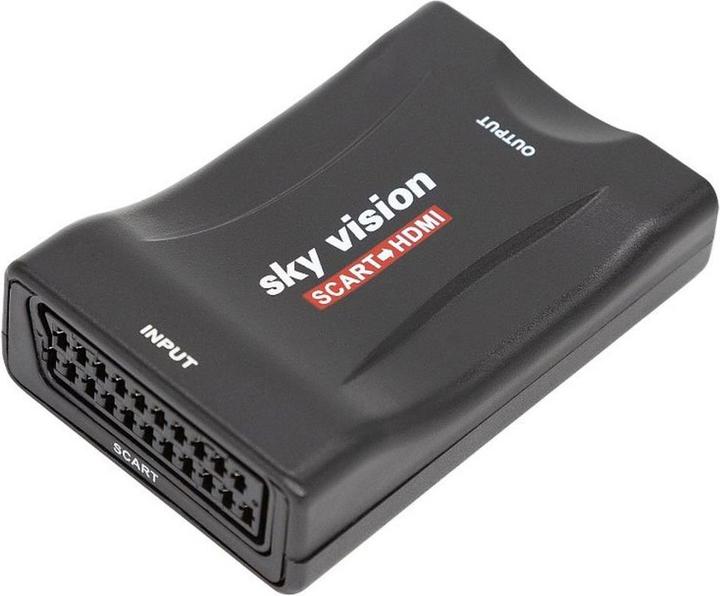 Actual product image Sky Vision SCART to HDMI Converter, PAL, NTSC, 1080P, VHS, Xbox, PS3