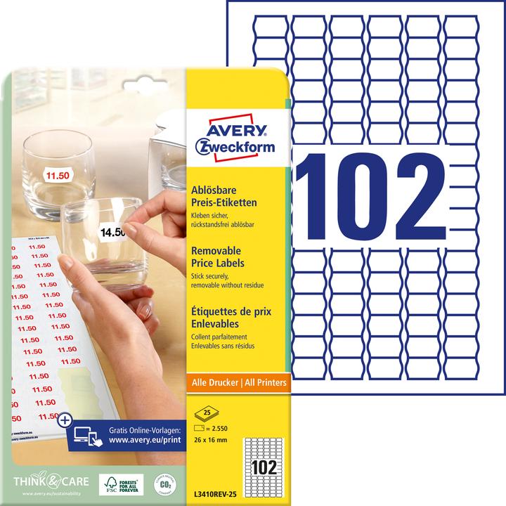 Produktbild Avery Preis-Etiketten
